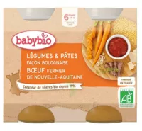 Babybio Pot Légumes Pâtes Bolognaise Boeuf à MONTEUX