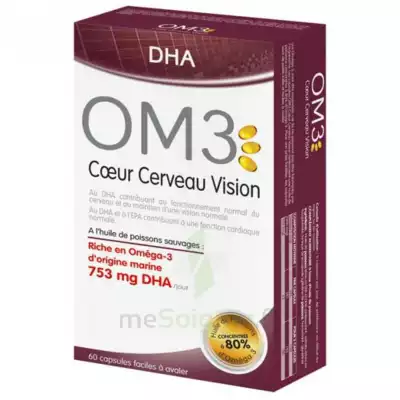 Om3 Dha Coeur Cerveau Vision Caps B/60 à MONTEUX
