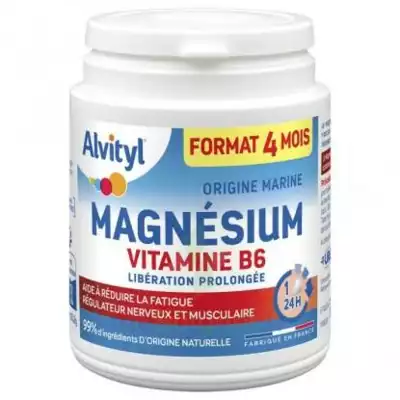 Alvityl Magnésium Vitamine B6 Libération Prolongée Comprimés Lp Pot/120 à MONTEUX