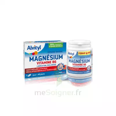 Alvityl Magnésium Vitamine B6 Libération Prolongée Comprimés Lp B/45 à MONTEUX